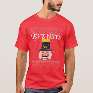 Deez Nuts Nutcracker Ugly Christmas Sweater Women