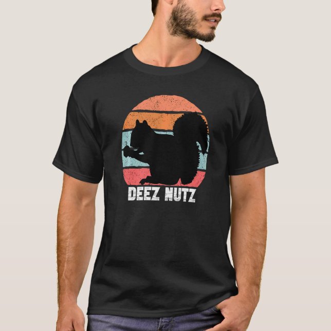 Deez Nutz Christmas Gopher  Saying Dees Nutz Ugly  T-Shirt (Front)