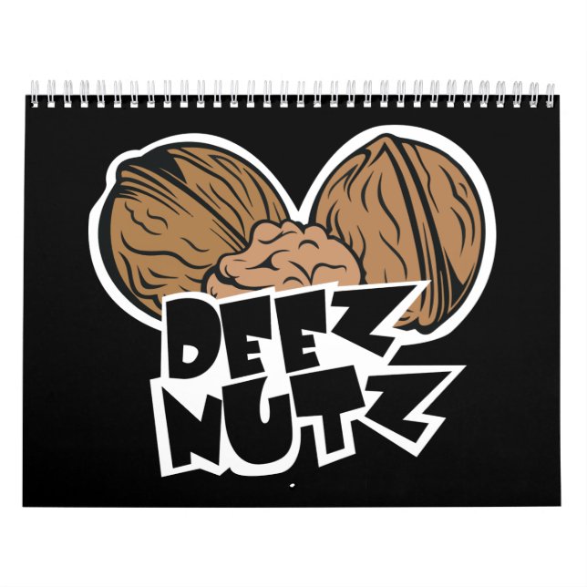 Deez Nutz Funny Illustration Calendar (Cover)