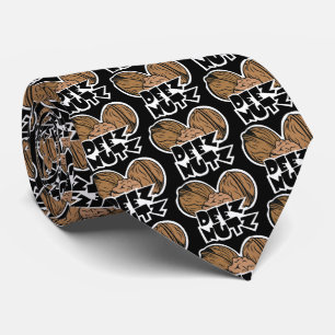 Deez Nutz Funny Illustration Tie