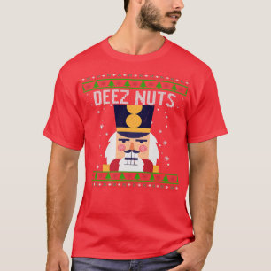 DEEZ NUTZ Nutcracker Ugly Christmas Sweater Xmas