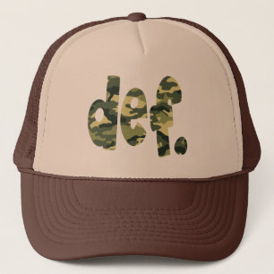 def. Camo Trucker Hat