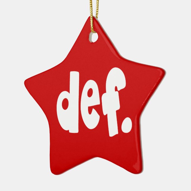 def. ceramic ornament (Left)