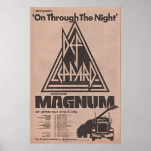 DEF LEPPARD Poster 1980 - original NME - On