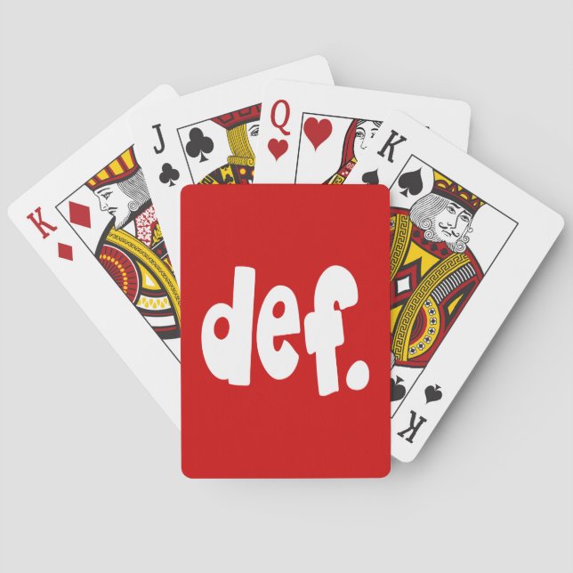 def. playing cards (Back)