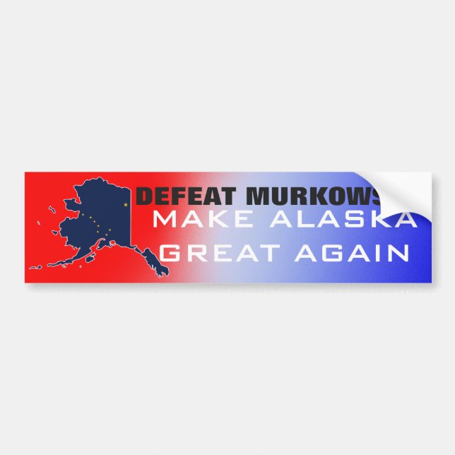 DEFEAT MURKOWSKI BUMPER STICKER (Front)