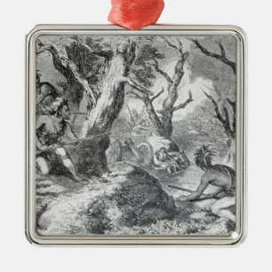 Defeat of General Braddock Metal Tree Decoration