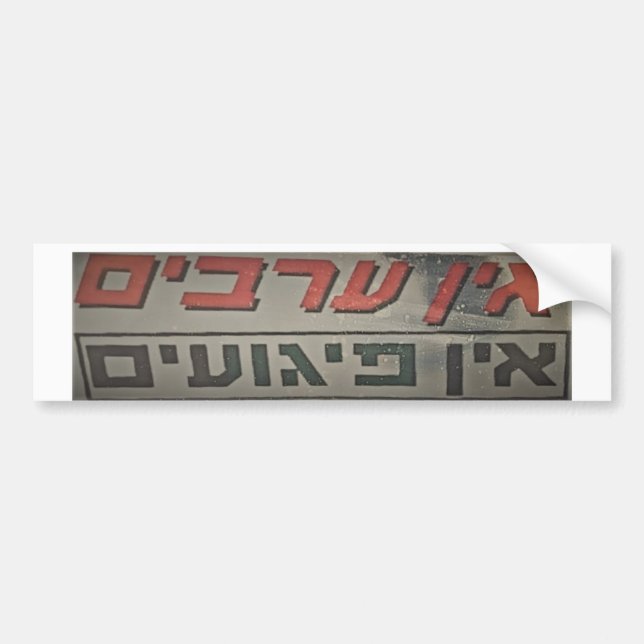 Defeat Palestinian Terror Bumper Sticker (Front)