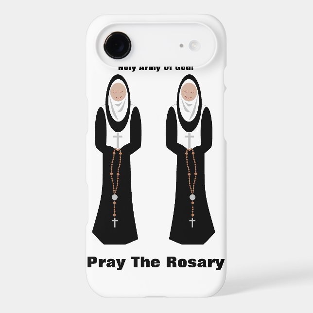 Defeat the evil...Pray the rosary Case-Mate iPhone Case (Back)