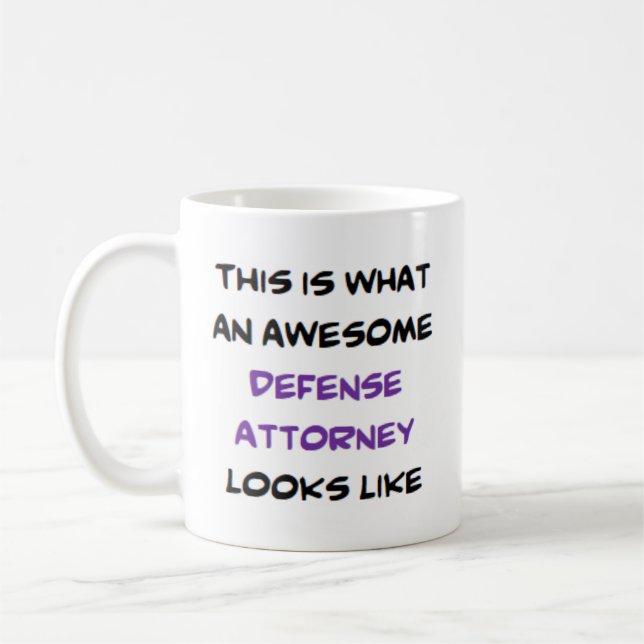 defence attorney, awesome coffee mug (Left)