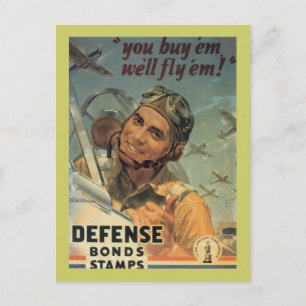 Defence Bond Stamps Postcard