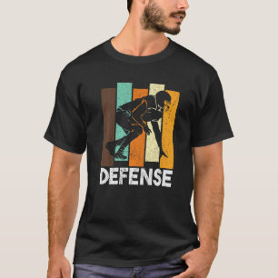 Defence Football Sports For Players Coaches Fans   T-Shirt
