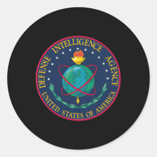 Defence Intelligence Agency Dia Military Dept Of Classic Round Sticker