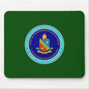 Defence Language Institute insignia on seal image Mouse Pad