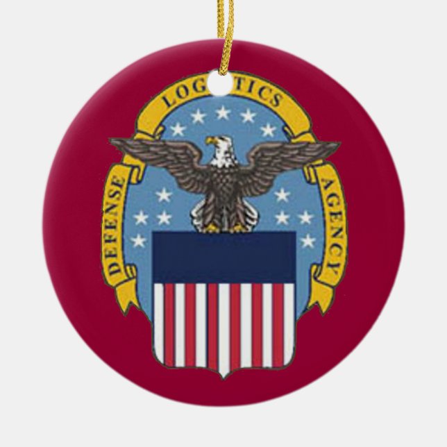 Defence Logistics Agency Custom Christmas Ornament (Front)