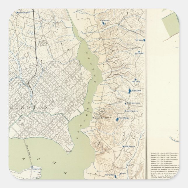 Defences Washington Square Sticker (Front)