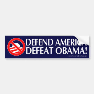 Defend America Defeat Obama Bumper Sticker