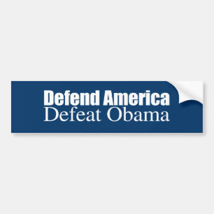 DEFEND AMERICA DEFEAT OBAMA -.png Bumper Sticker
