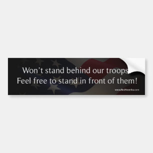 Defend America - Support Troops Bumper Sticker