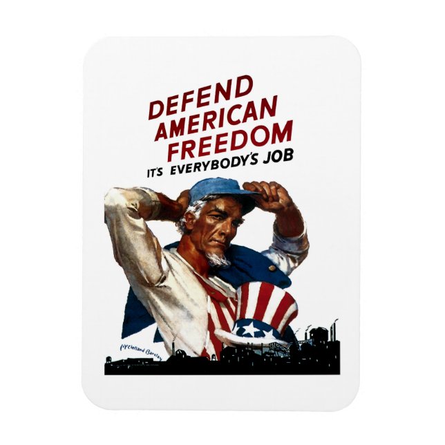 Defend American Freedom Magnet (Vertical)