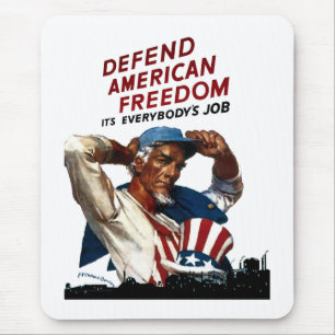 Defend American Freedom Mouse Pad