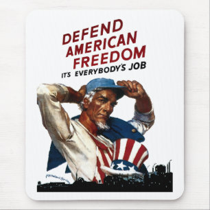 Defend American Freedom Mouse Pad
