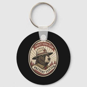 Defend Democracy - Clic Only You Can Prevent Facis Key Ring