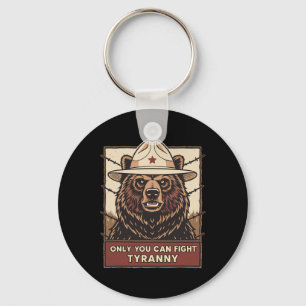 Defend Democracy - Only You Can Fight Tyranny Key Ring