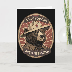 Defend Democracy - Only You Can Prevent Facism Card
