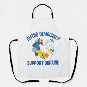 Defend Democracy Support Ukraine American Apron
