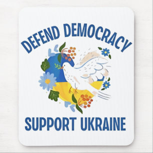 Defend Democracy Support Ukraine American Mouse Pad