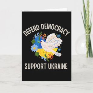 Defend Democracy Support Ukraine  Card