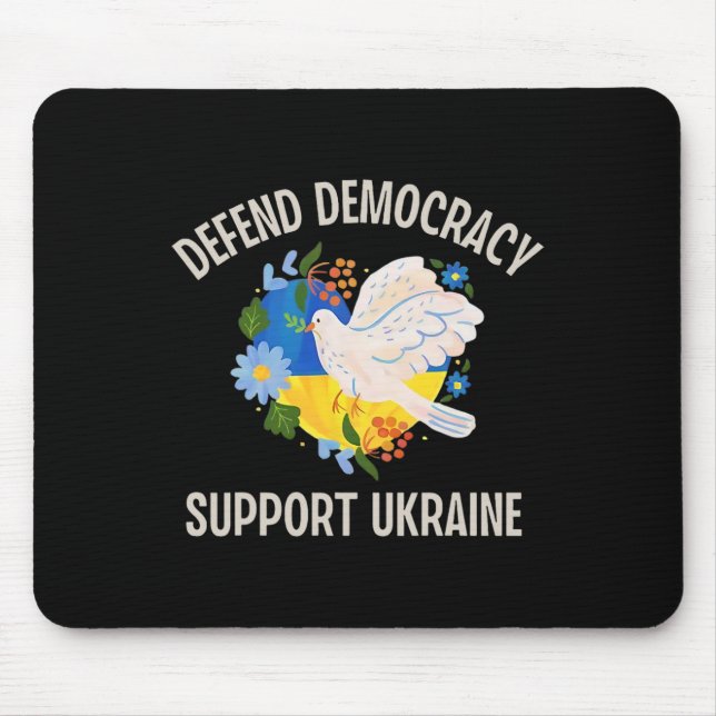 Defend Democracy Support Ukraine  Mouse Pad (Front)