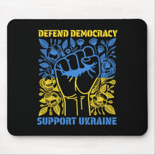 Defend Democracy Support Ukraine Peace Stand With Mouse Pad