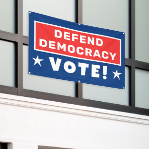 Defend Democracy VOTE! Banner