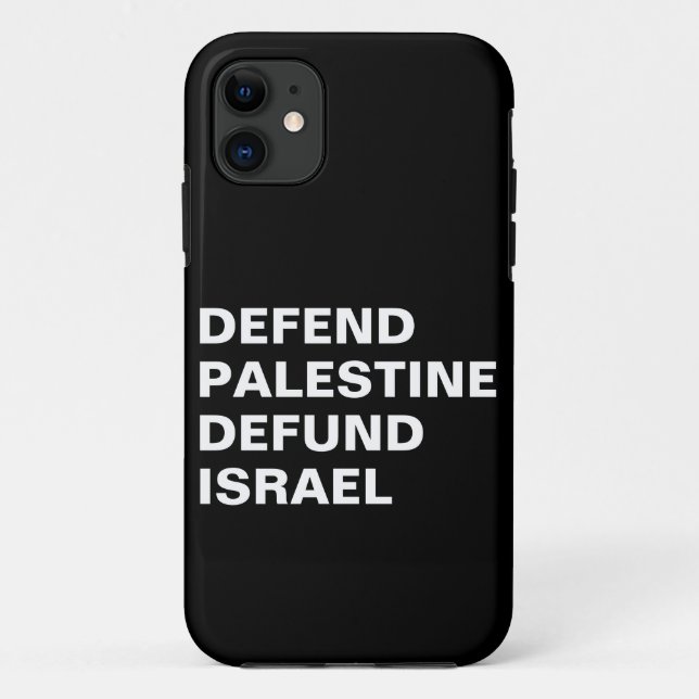 Defend Palestine defund Israel- Anti Israel Case-Mate iPhone Case (Back)