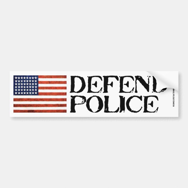 Defend Police Bumper Sticker (Front)