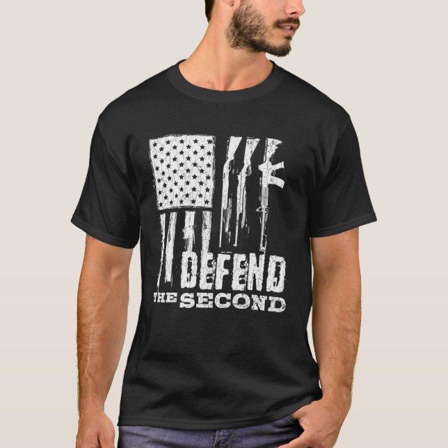 Defend The 2nd Amendment Pro Gun Apparel T-Shirt (Front)