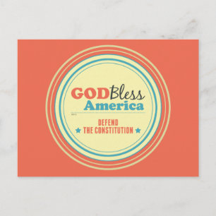 Defend The Constitution Postcard