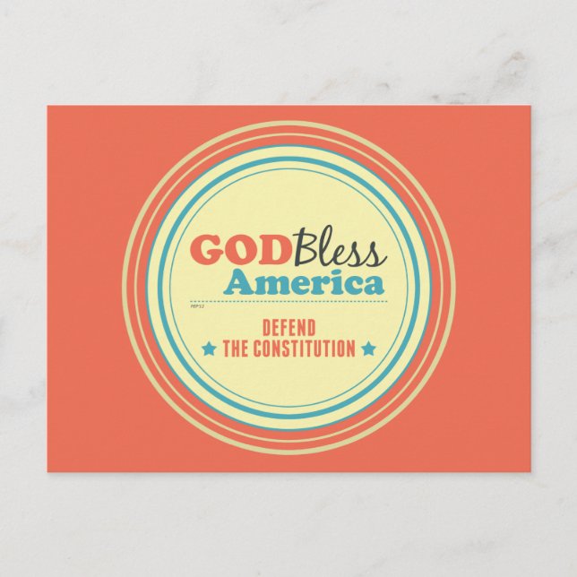 Defend The Constitution Postcard (Front)