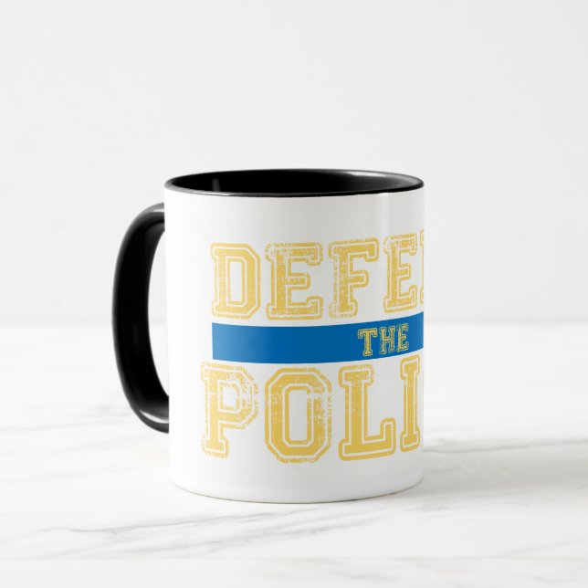 Defend the police mug (Front Left)