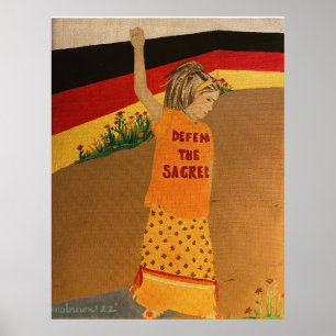 "Defend The Sacred" Medicine Wheel Poster