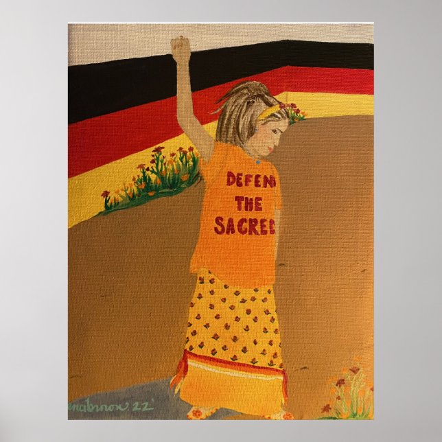 "Defend The Sacred" Medicine Wheel Poster (Front)