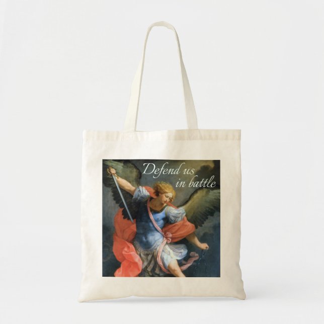 Defend Us in Battle Tote Bag (Front)