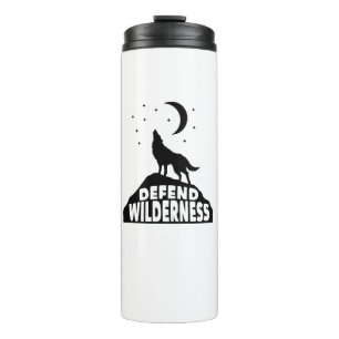 Defend Wilderness Wolf Moon Thermal Tumbler