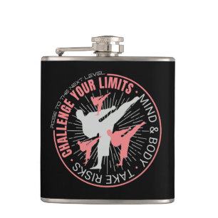 Defend your limits Next level Inspiration Hip Flask