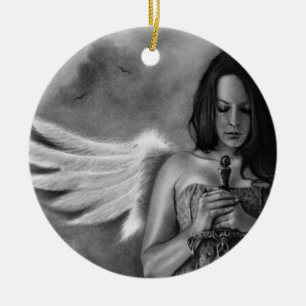 Defender Angel  Girl Sword Ornament