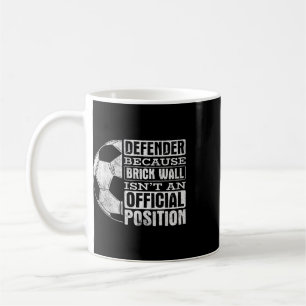 Defender Brick Wall Position Sports Footll Ll Socc Coffee Mug