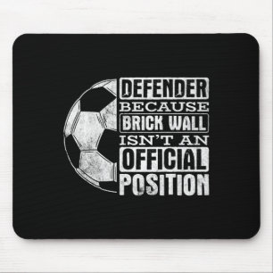 Defender Brick Wall Position Sports Footll Ll Socc Mouse Pad