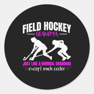 Defender Field Hockey Grandma Just Like A Normal G Classic Round Sticker